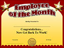 Includes 12 Employee of Month Certificate