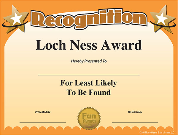 Funny Recognition Awards