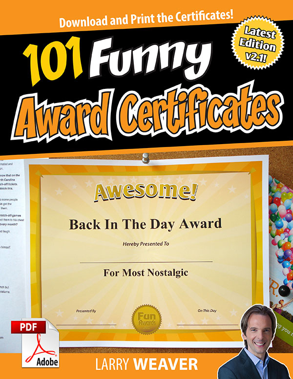 101 Funny Award Certificates