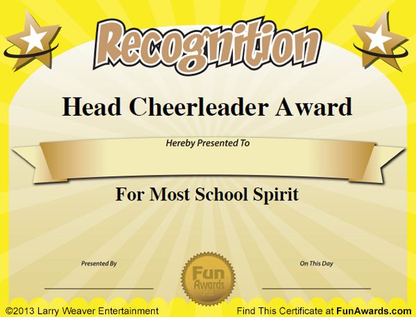 Teacher Recognition Award