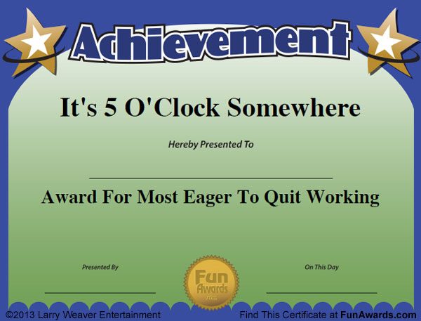 humorous employee awards