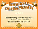 Employee of the Month Certificates