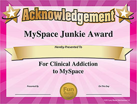 MySpace Award - Download Free Award