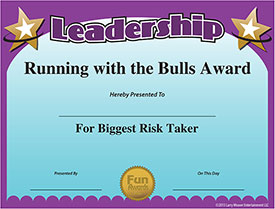 certificate of leadership