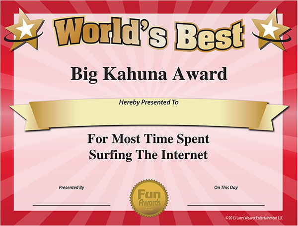 Free Printable Award Certificate