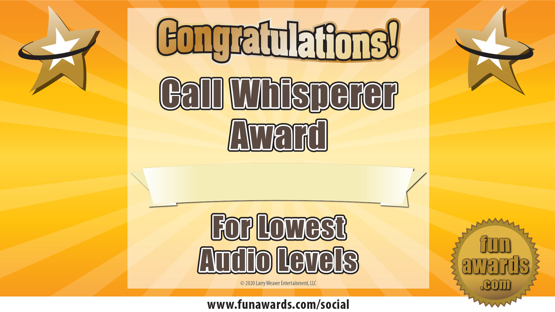 Call Whisperer Award