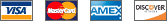 We Accept All Major Credit Cards