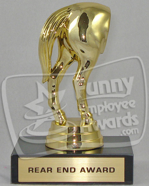 funny horses rear trophy