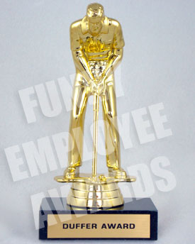 funny golf trophy